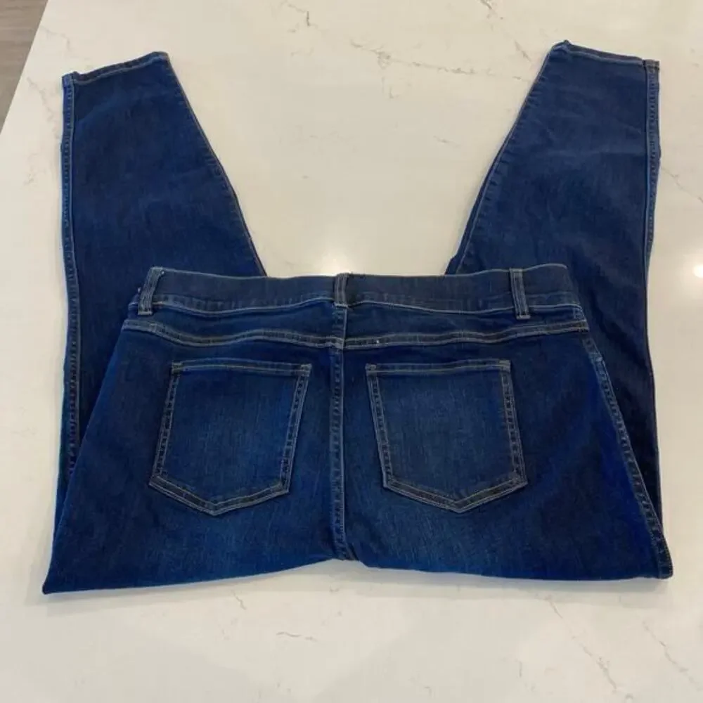 NWT Spanx Ankle Skinny Midnight Shade Dark Blue Pull On Jeans‎ Size 1X